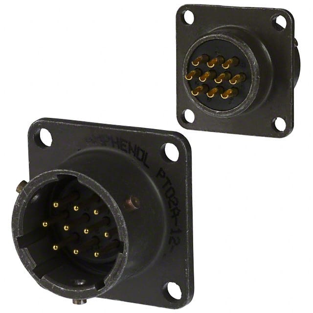 PT02E-12-10P CONN RCPT MALE 10P GOLD SLDR CUP