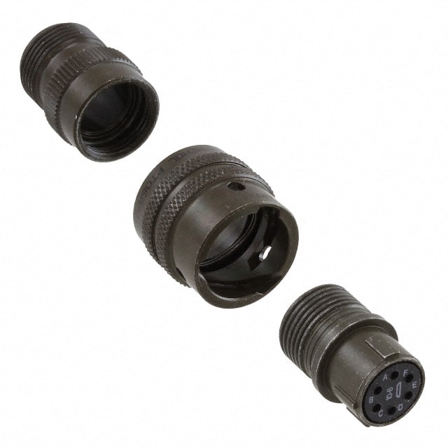 PT06A-10-6S CONN PLUG FMALE 6P GOLD SLDR CUP