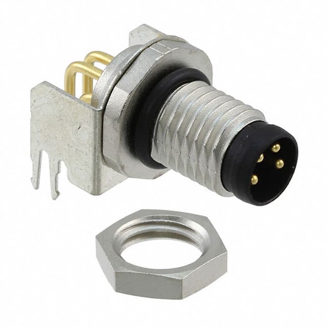 1456048 CONN PLUG MALE 4POS GOLD SOLDER
