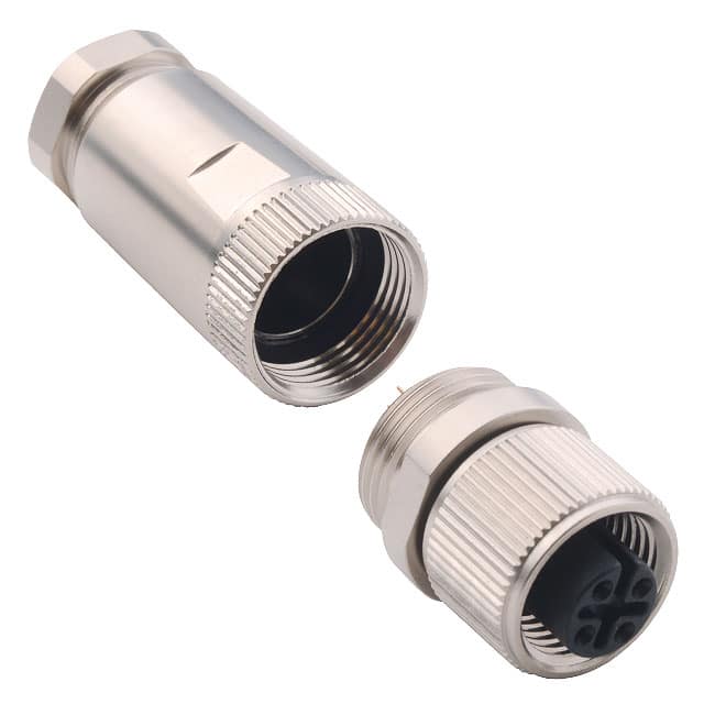858-004-203RKT4 CONN PLUG FMALE 4P GOLD SLDR CUP