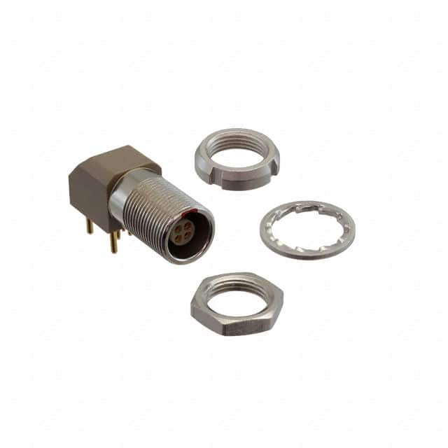 XBG.00.304.HLN CONN RCPT FMALE 4POS GOLD SOLDER