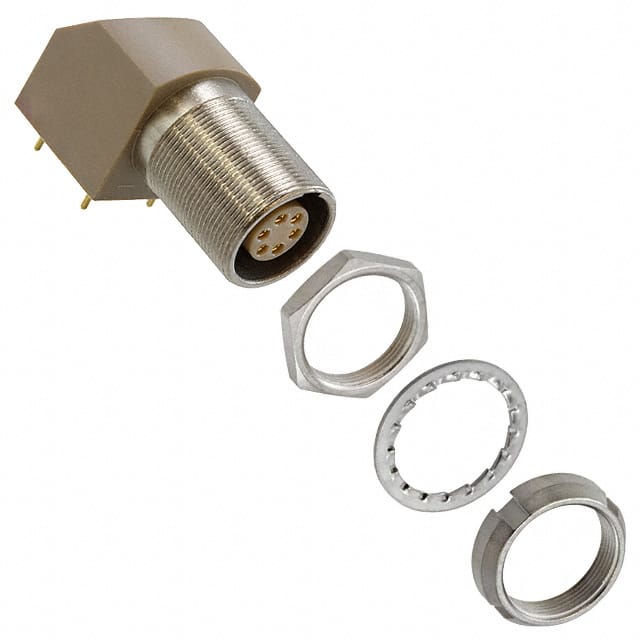 EXG.1B.306.HLN CONN RCPT FMALE 6POS GOLD SOLDER