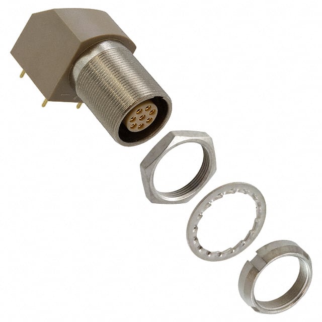 EXG.1B.308.HLN CONN RCPT FMALE 8POS GOLD SOLDER