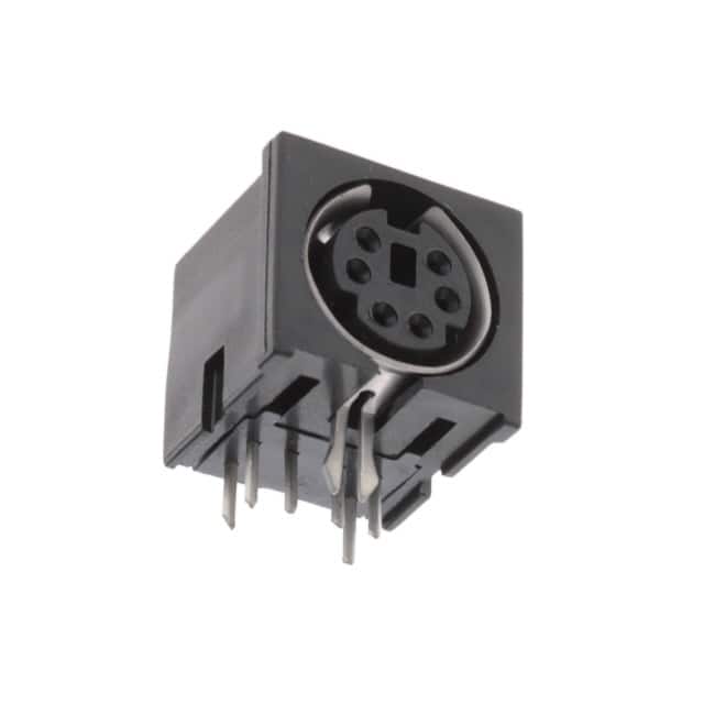 KMDGX-6S-N CONN RCPT FMALE MINI DIN 6P SLDR