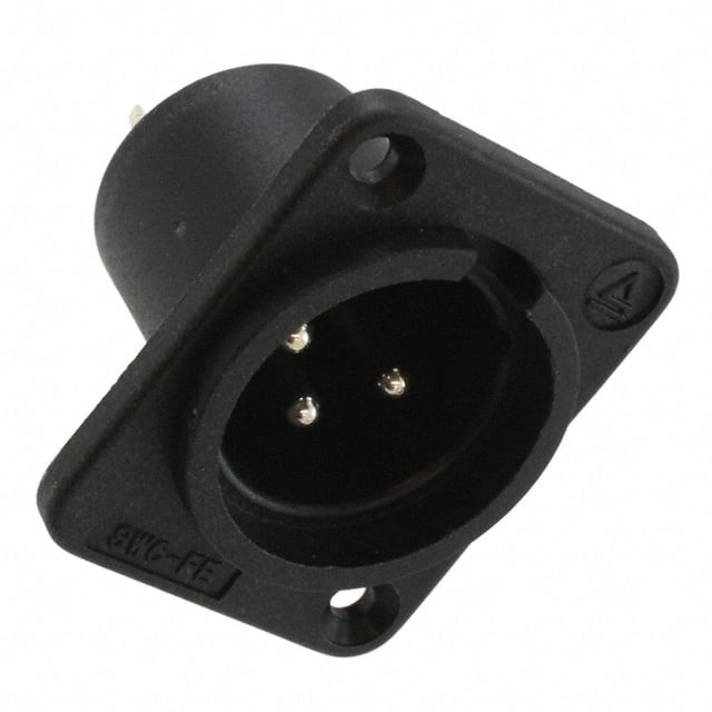 PD3MSC1 CONN RCPT MALE XLR 3P SOLDER CUP