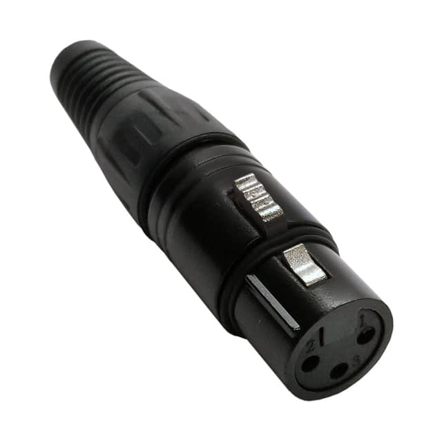 IO-XLR3-F-BKAU CONN PLUG FMALE XLR 3POS GOLD