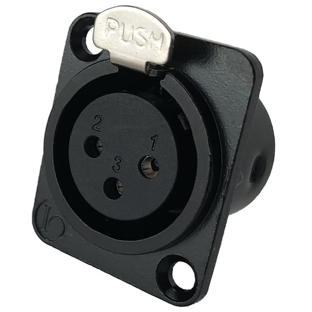 IO-XLR3-F-BK-JL CONN RCPT FMALE XLR 3POS SOLDER