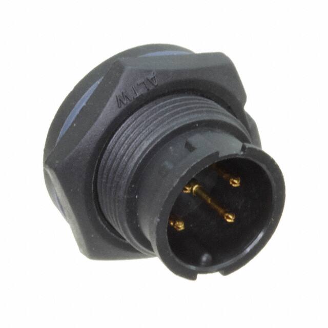 ABD-04PMMS-LC7001 CONN RCPT MALE 4P GOLD SLDR CUP