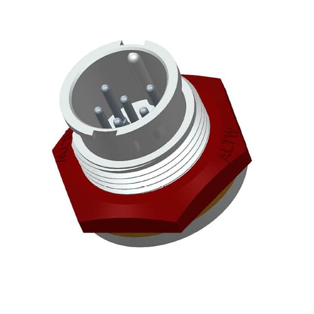 ABD-06PMMS-LC7001 CONN RCPT MALE 6P GOLD SLDR CUP
