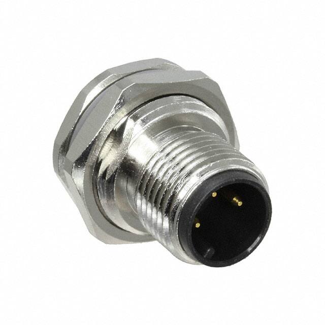 T4130012031-000 CONN RCPT MALE 3P GOLD SLDR CUP