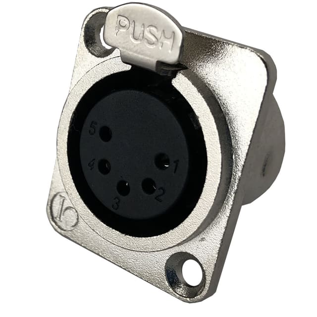 IO-XLR5-F-JL CONN RCPT FMALE XLR 5POS SOLDER