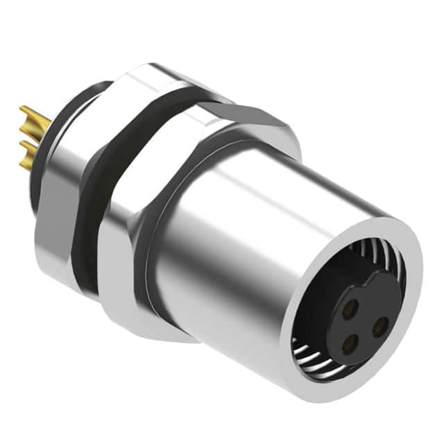 54-00102 CONN RCPT FMALE 3P GOLD SLDR CUP