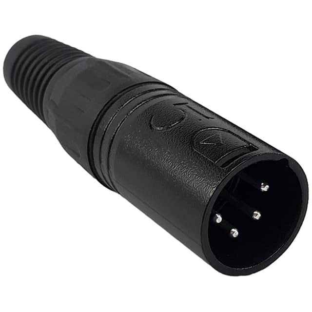 IO-XLR4-M-BK PROFESSIONAL 4 PIN XLR CONNECTOR