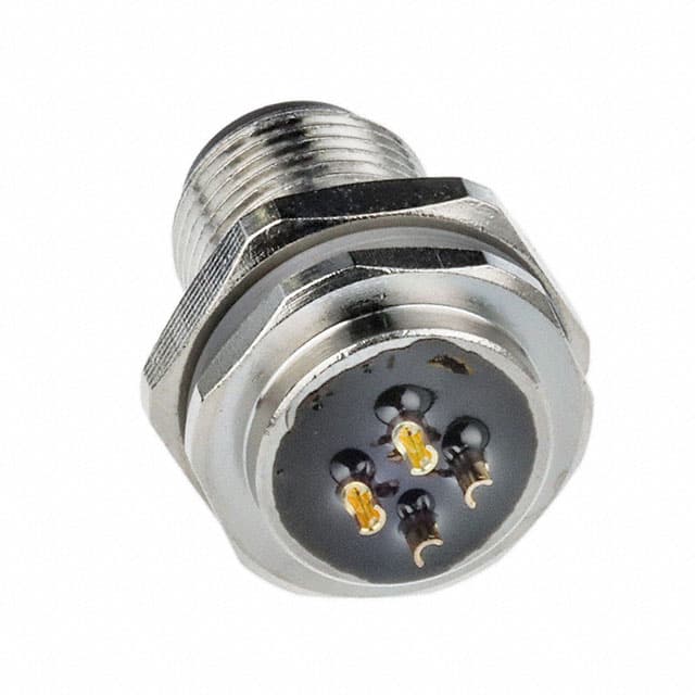 T4130012041-000 CONN RCPT MALE 4P GOLD SLDR CUP