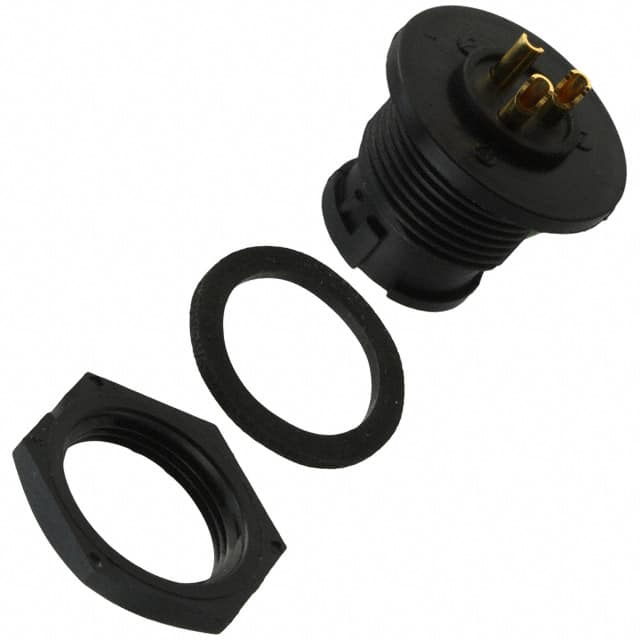 7282-3PG-300 CONN RCPT MALE 3P GOLD SLDR CUP