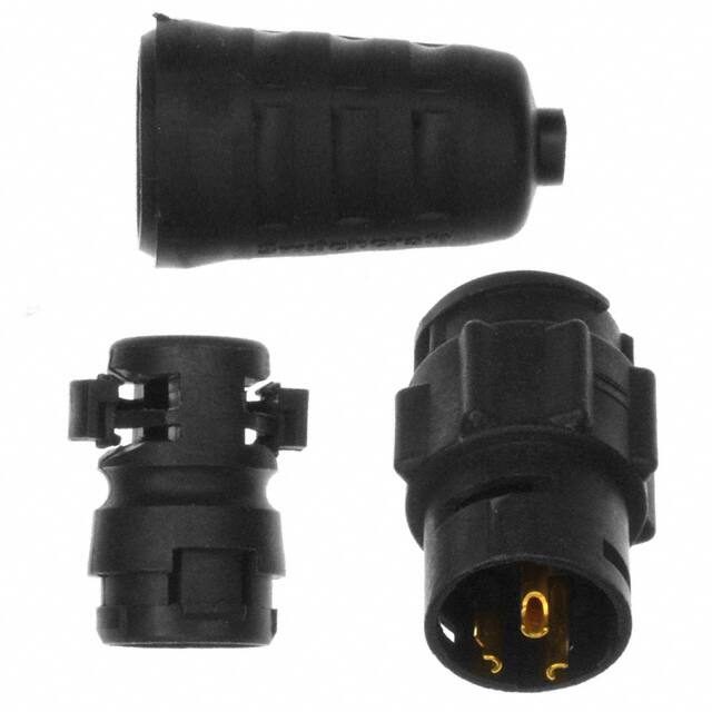 EN3L3M16X CONN RCPT MALE 3P GOLD SLDR CUP