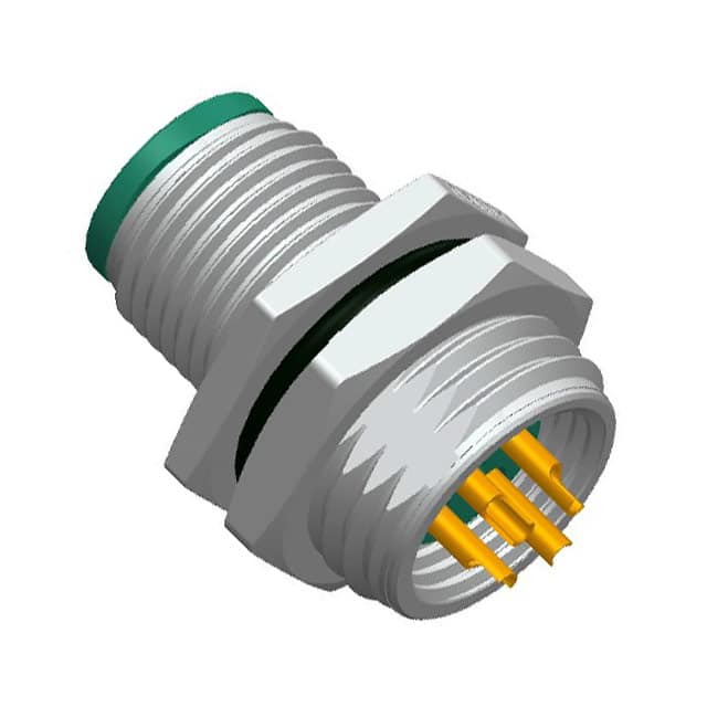 M12A-04PMMS-SH8001 CONN PLUG MALE 4P GOLD SLDR CUP