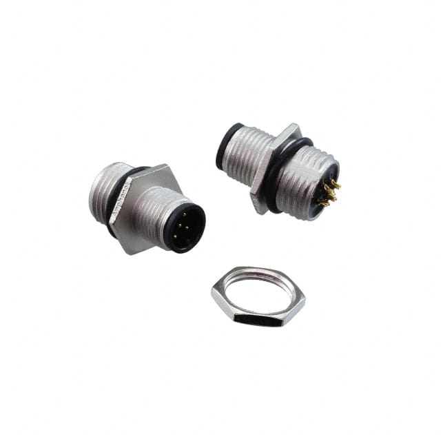 M12A-05PMMS-SH8001 CONN PLUG MALE 5P GOLD SLDR CUP
