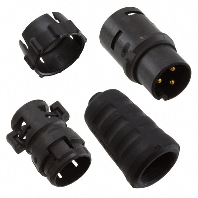 EN3C3M16X CONN PLUG MALE 3P GOLD SLDR CUP