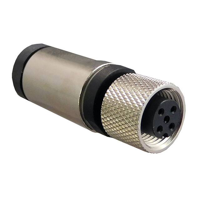 SS-12000-020 CONN PLUG FMALE 5P GOLD SLDR CUP