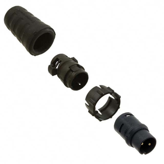 EN3C2M16X CONN PLUG MALE 2P GOLD SLDR CUP