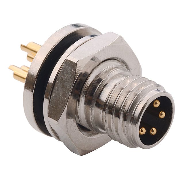 855-004-103R004 CONN RCPT MALE 4P GOLD SLDR CUP