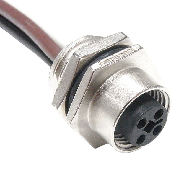 M12T-04PFFS-SH8B15 CONN RCPT FMAL 4P WIR LEAD 0.49'