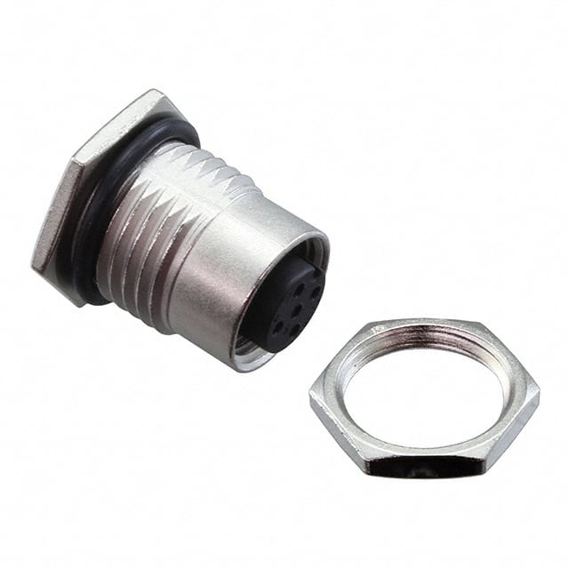 M12A-05PFFS-SF8001 CONN RCPT FMALE 5P GOLD SLDR CUP