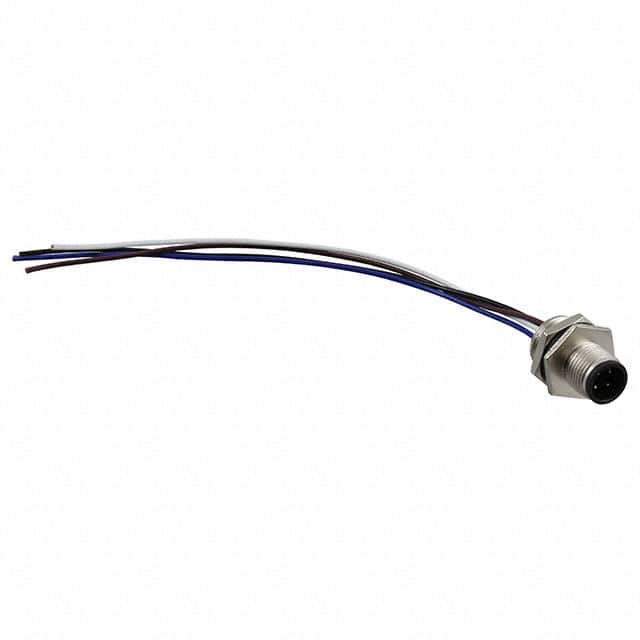 M12A-04PMMC-SH8B15 CONN PLUG MALE 4P WIR LEAD 0.49'