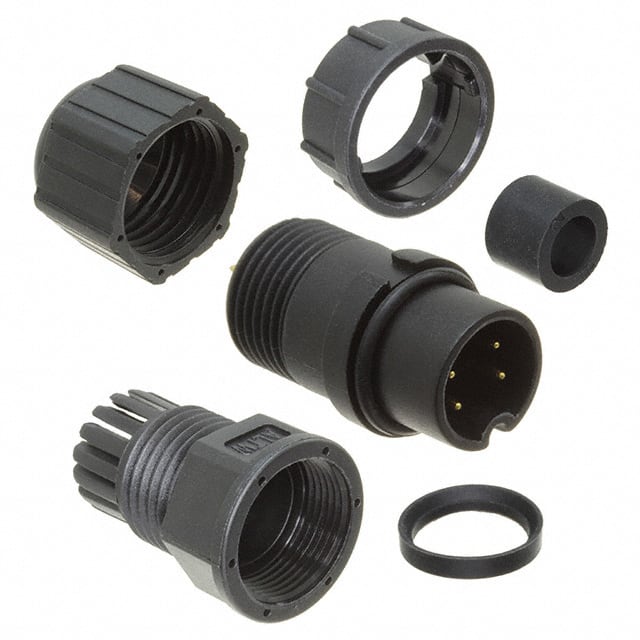 BD-04BFMA-LL7001 CONN PLUG MALE 4P GOLD SLDR CUP
