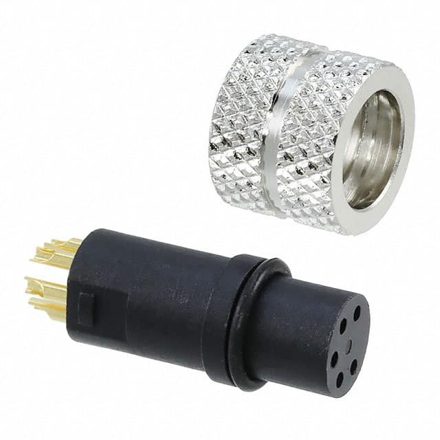 854-005-203RLS4 CONN PLUG FMALE 5P GOLD SLDR CUP