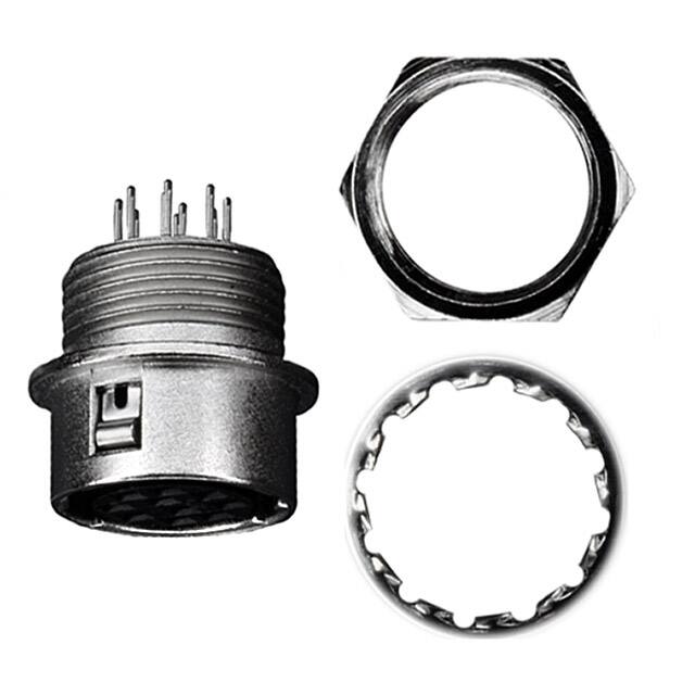 HR10A-10R-10SB(71) CONN RCPT FMALE 10P SILVER SLDR