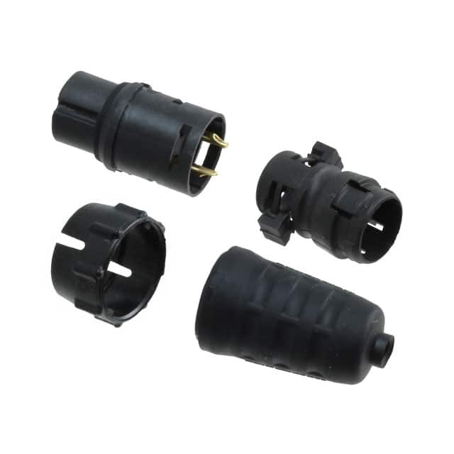 EN3C2FX CONN PLUG FMALE 2P GOLD SLDR CUP