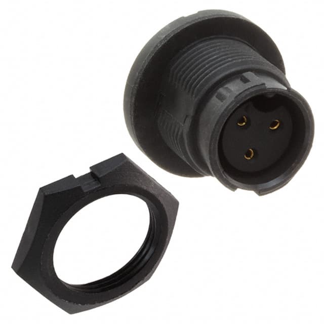 EN3P3FPX CONN RCPT FMALE 3POS GOLD SOLDER