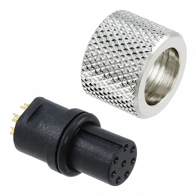 858-008-203RSU4 CONN PLUG FMALE 8P GOLD SLDR CUP