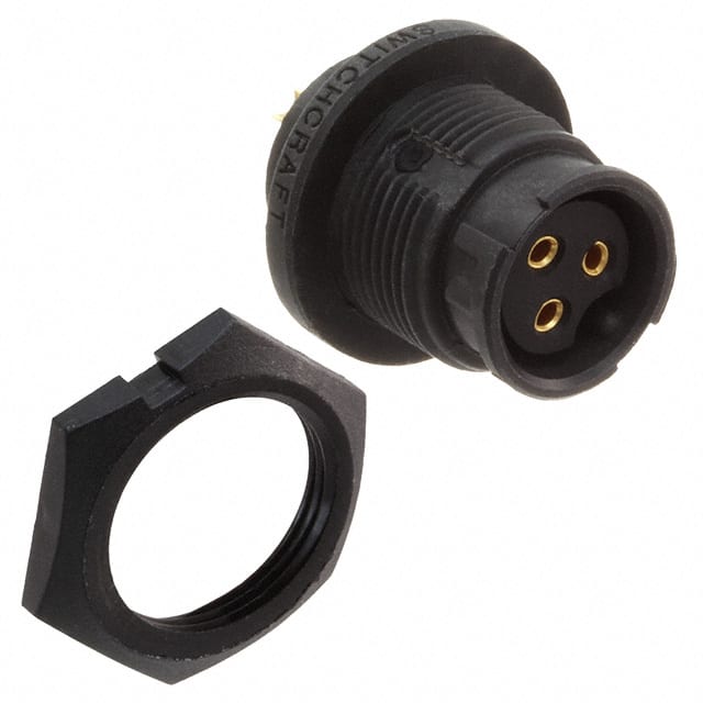 EN3P3F16X CONN RCPT FMALE 3P GOLD SLDR CUP