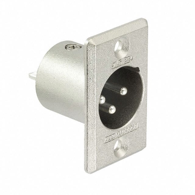 XLR332 CONN RCPT MALE XLR 3P SOLDER CUP