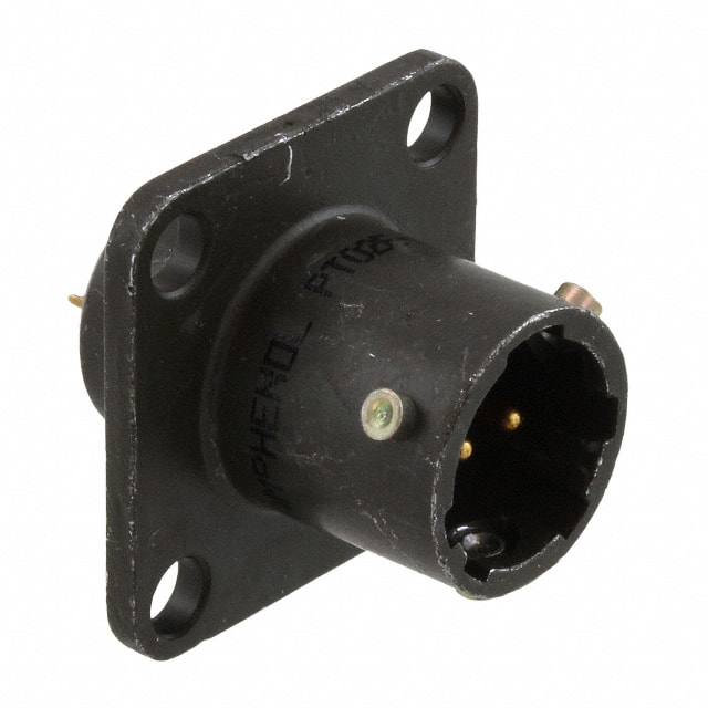 PT02E-8-2P CONN RCPT MALE 2P GOLD SLDR CUP