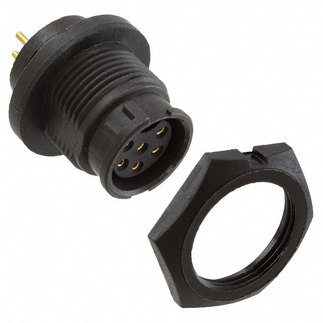 EN3P6FPX CONN RCPT FMALE 6POS GOLD SOLDER