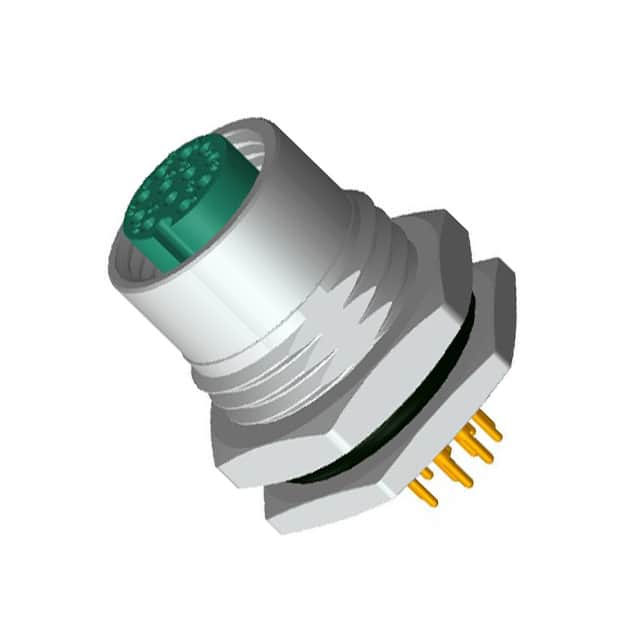 M12A-12PFFP-SF8001 CONN RCPT FMALE 12POS GOLD SLDR