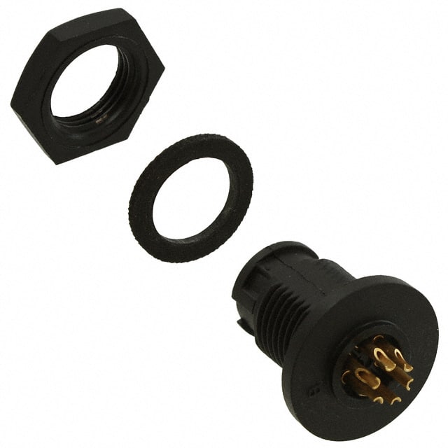 17982-6SG-300 CONN RCPT FMALE 6P GOLD SLDR CUP