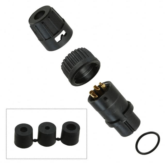 6282-5SG-3DC CONN PLUG FMALE 5P GOLD SLDR CUP