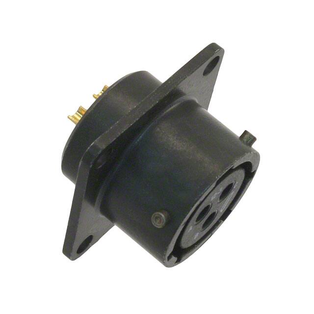 PT02E-12-3S CONN RCPT FMALE 3P GOLD SLDR CUP