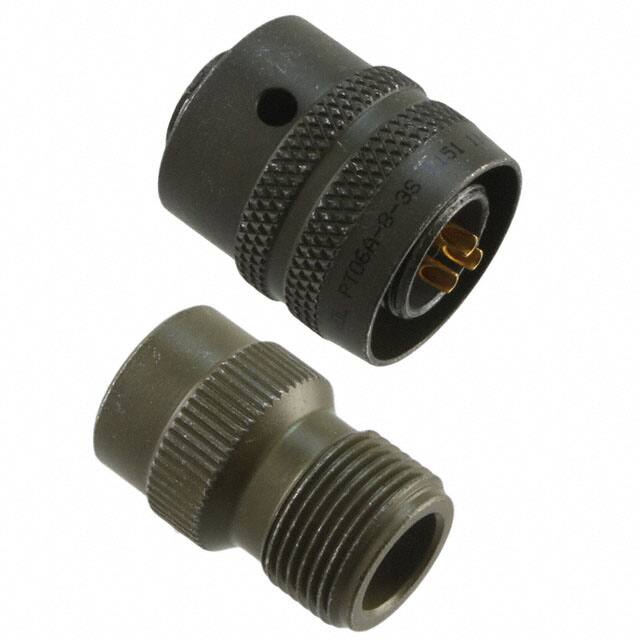 PT06A-8-3S CONN PLUG FMALE 3P GOLD SLDR CUP