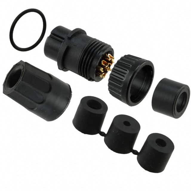 3282-9PG-3DC CONN PLUG MALE 9P GOLD SLDR CUP