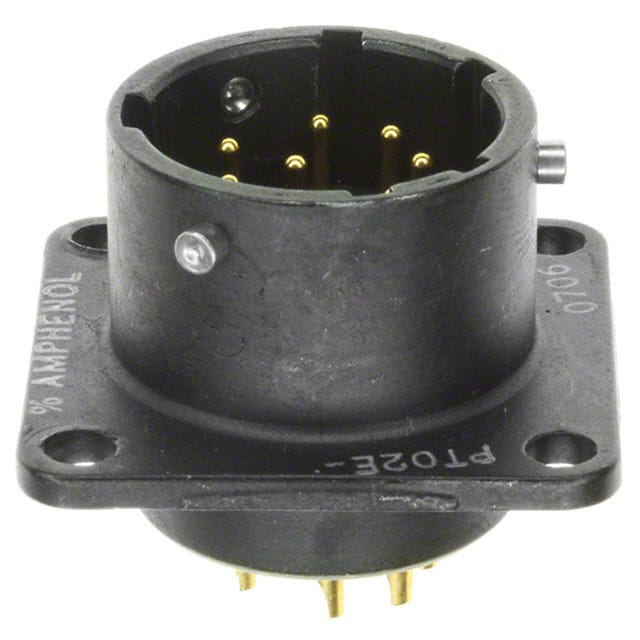 PT02E-12-8P(025) CONN RCPT MALE 8P GOLD SLDR CUP
