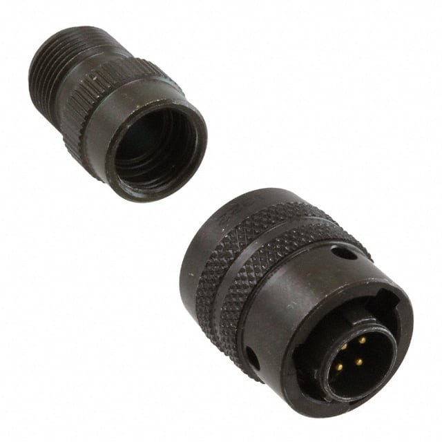 PT06A-8-4P CONN PLUG MALE 4P GOLD SLDR CUP
