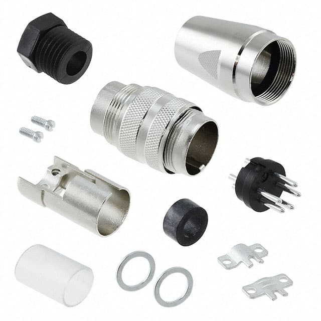C09131H0051002U CONN PLUG MALE 5P SILV SLDR CUP