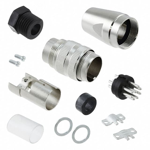 C09131H0081002U CONN PLUG MALE 8P SILV SLDR CUP