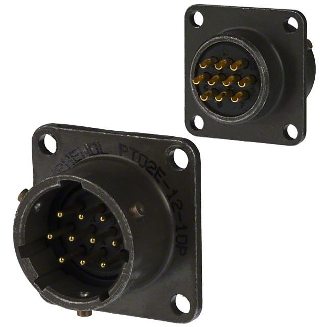 PT02A-12-10P CONN RCPT MALE 10P GOLD SLDR CUP